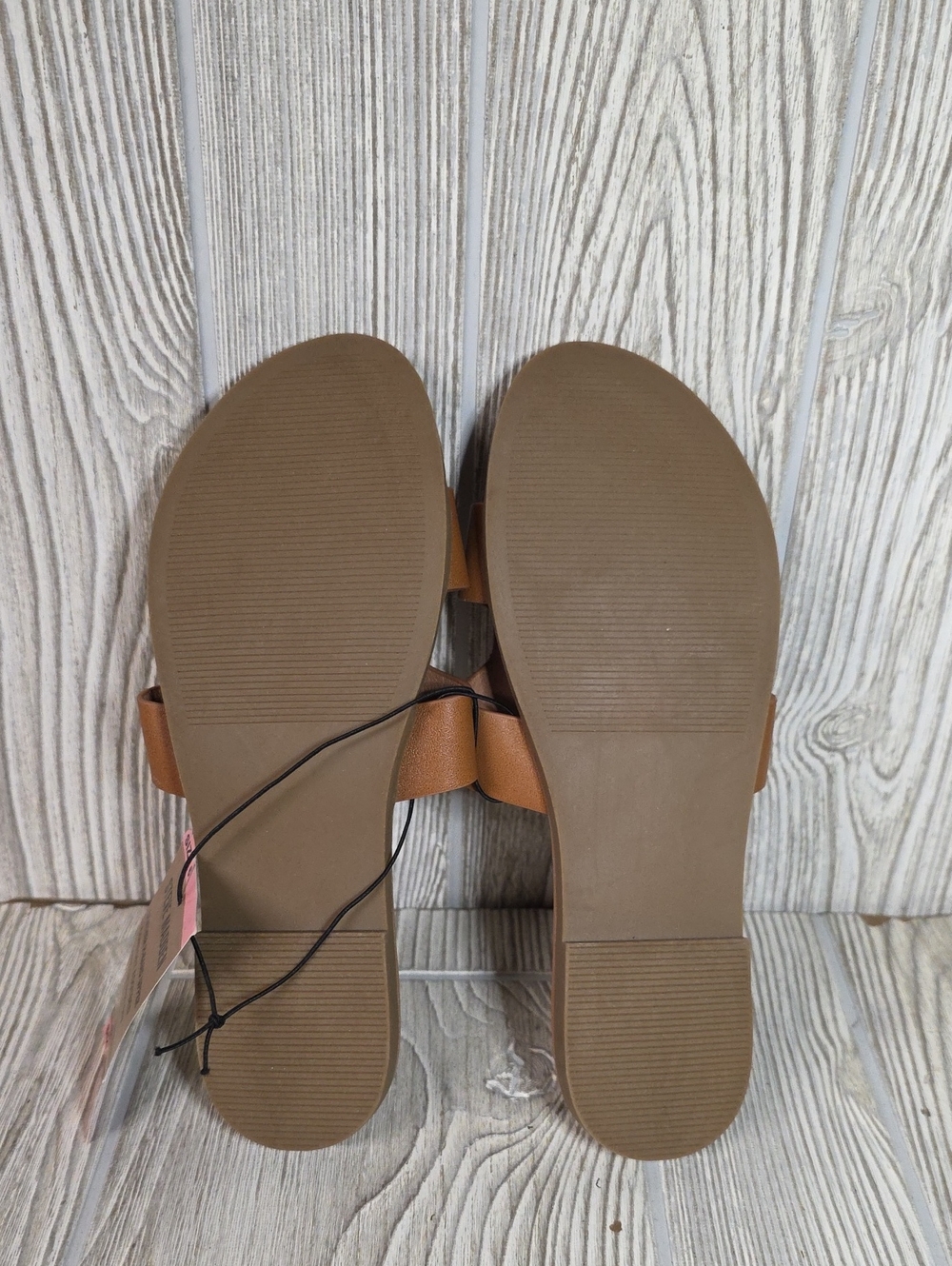 Steve Madden Roceen Leather Slide Sandals Tan Womens Size 6 NEW - Picture 7 of 12